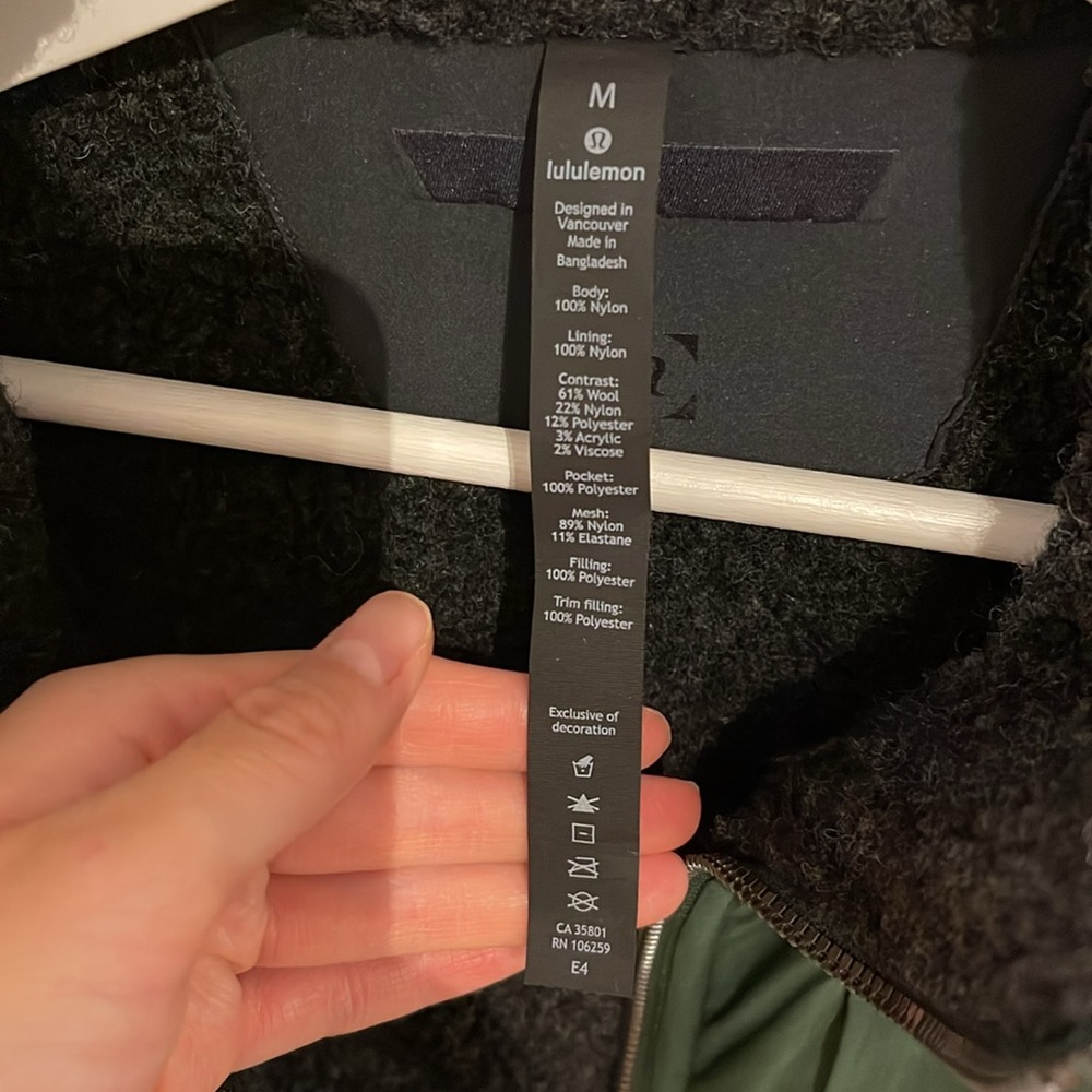 Lululemon Requisition Bomber 🌲🖤 Envy Green / Heathered Black - Picture 15 of 15